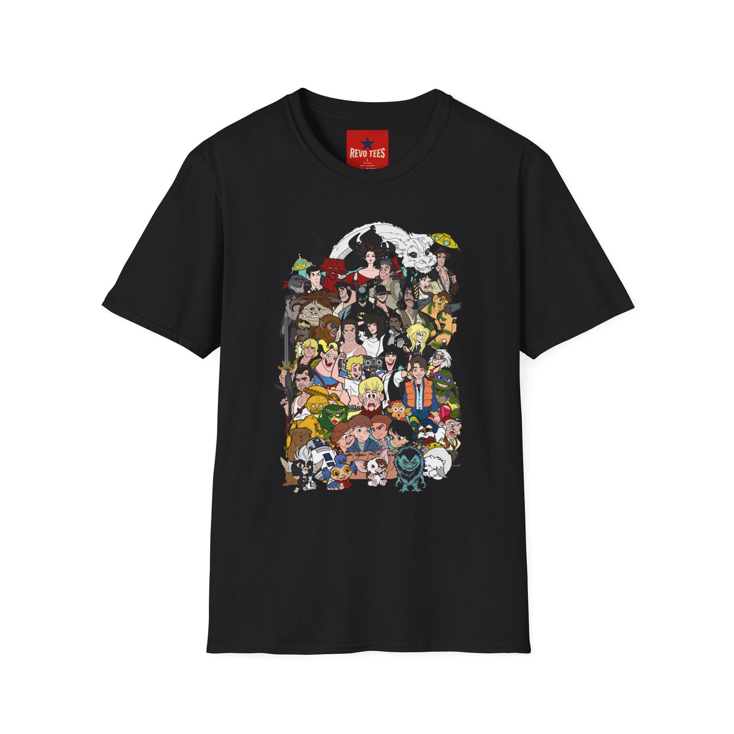 Anime Character Collage T-Shirt — Retro Studio Movie Tribute Tee