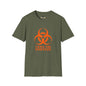Revotees Graphic Orange Biohazard Icon with I Have the Sniffles T-Shirt - alternate view 7
