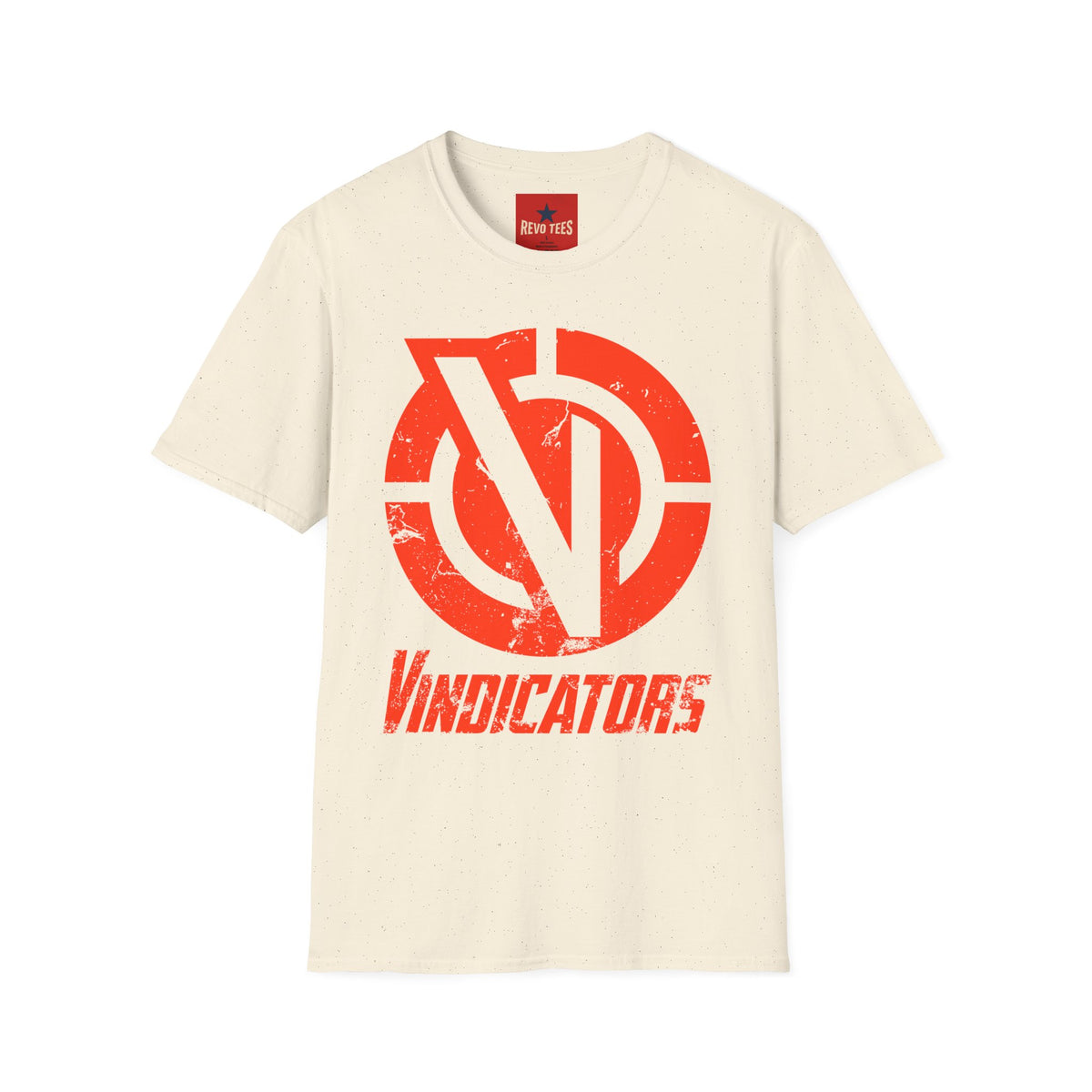 Revotees Vindicators Logo Distressed Retro Graphic T-Shirt - alternate view 6