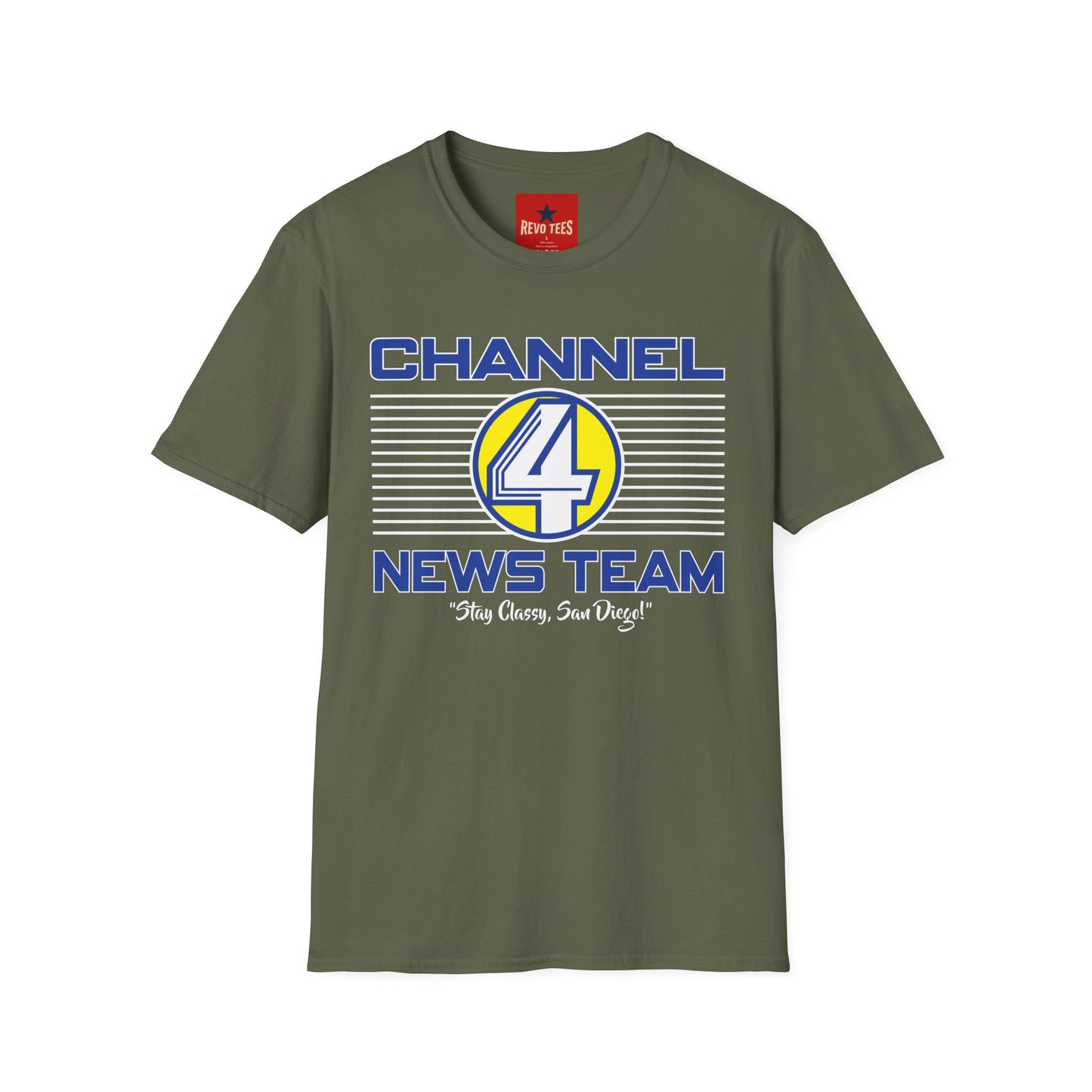 Channel 4 News Team T-Shirt — Retro Broadcast Graphic Tee