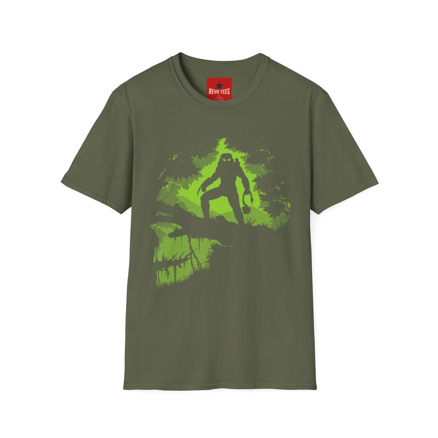 Predator Forest Silhouette T-Shirt — Cryptid Adventure Tee