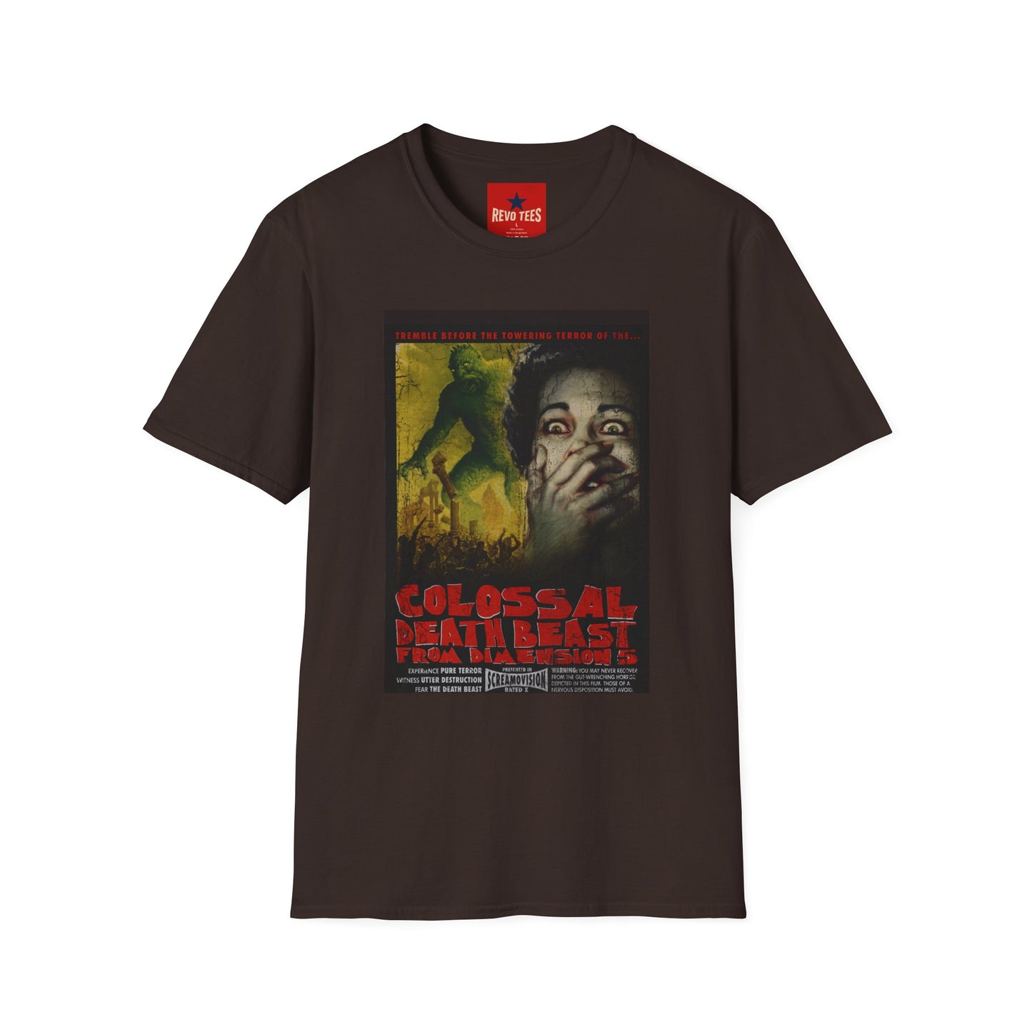 Horror Movie Poster T-Shirt — 'Colossal Man-Eater' Retro Sci‑Fi Graphic Tee