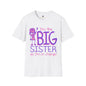 Revotees Big Sister Im the Big Sister Cute Pink Purple Kids Family T-Shirt