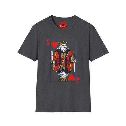King of Hearts T-Shirt — Vintage Playing Card Graphic Tee