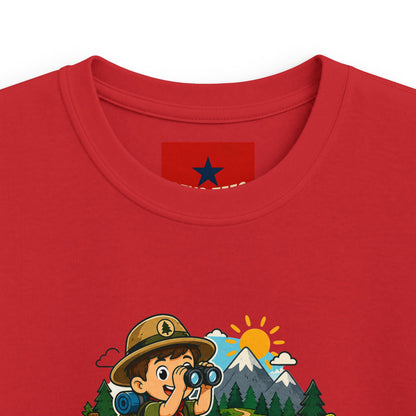 Little Trailblazer Kids Tee – Adventure Camping Graphic Shirt