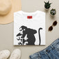 Banksy-Style Monkey On Bomb T-Shirt — Street Art Graphic Tee
