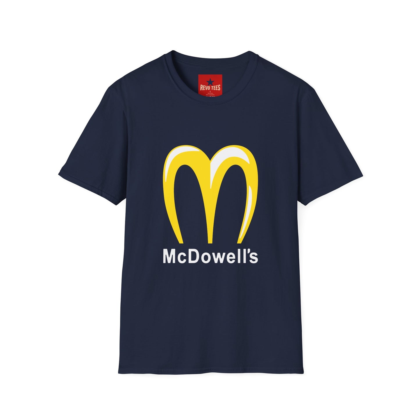 Funny McDowell's Parody T-Shirt — Retro Fast Food Logo Tee