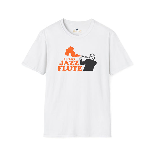 Revotees I Play Jazz Flute Anchor Man Unisex Softstyle T-Shirt - alternate view 2