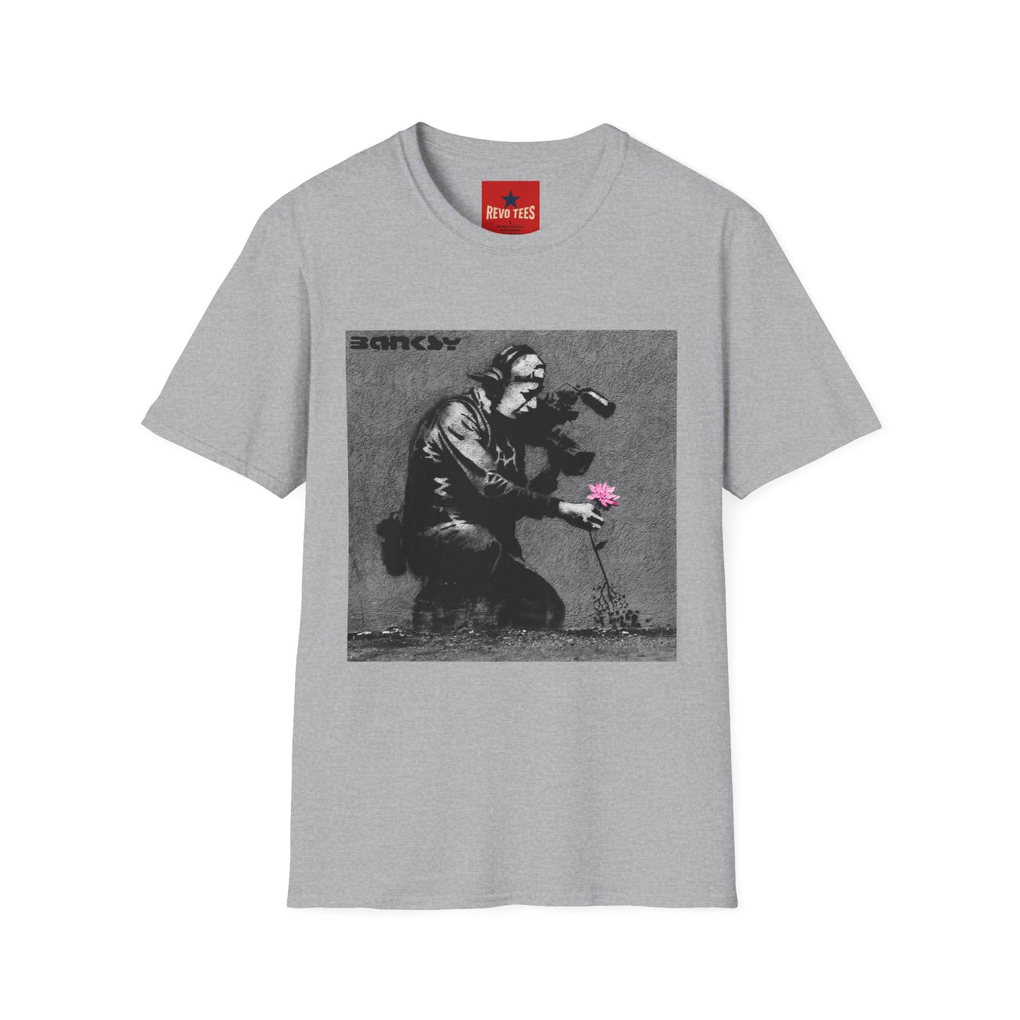 Banksy Flower Thrower T-Shirt — Urban Street Art Graphic Tee
