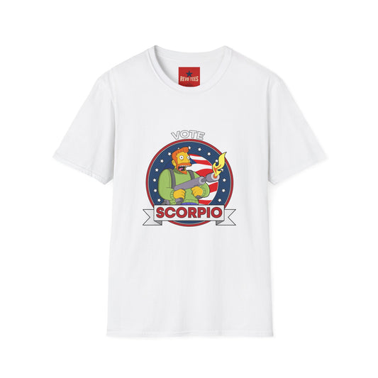 Vote Scorpio T-Shirt — Zodiac Political Humor Tee