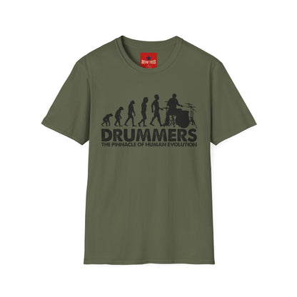 Evolution of Drummers - Unisex Softstyle T-Shirt