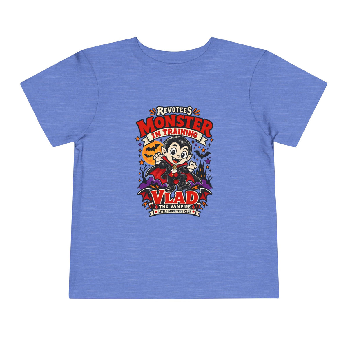 REVOTEES Toddler Monster In Training Tee — 'Vlad the Vampire' Halloween Kids Shirt