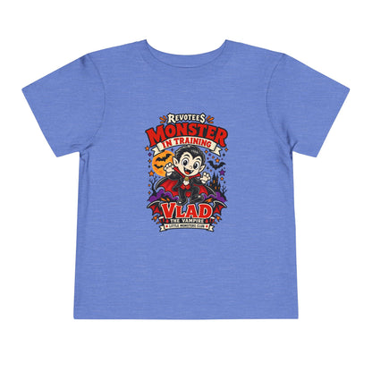 REVOTEES Toddler Monster In Training Tee — 'Vlad the Vampire' Halloween Kids Shirt