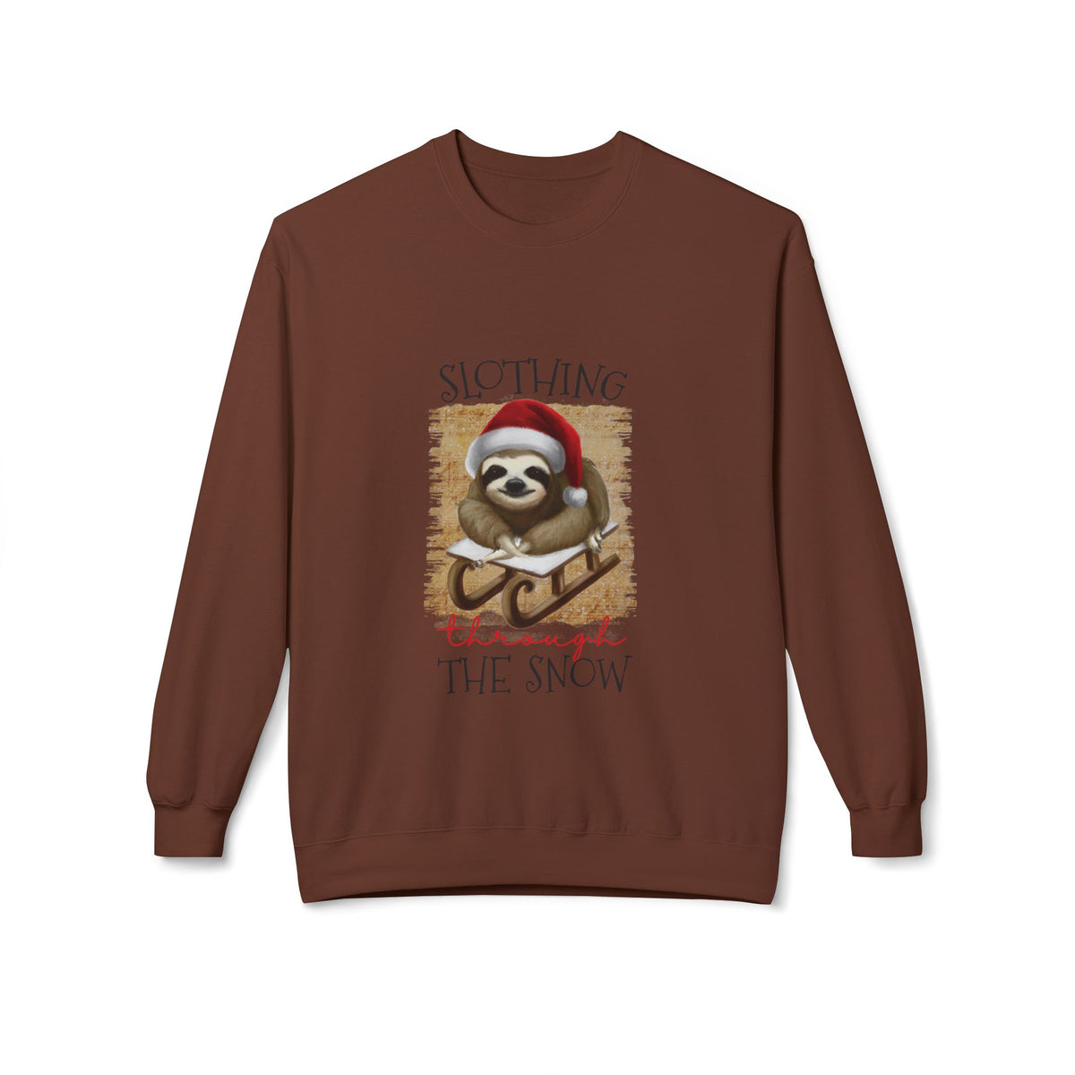 Slothing Through the Snow Crewneck Sweatshirt