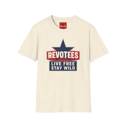 REVOTEES “Live Free Stay Wild” Retro Star Tee