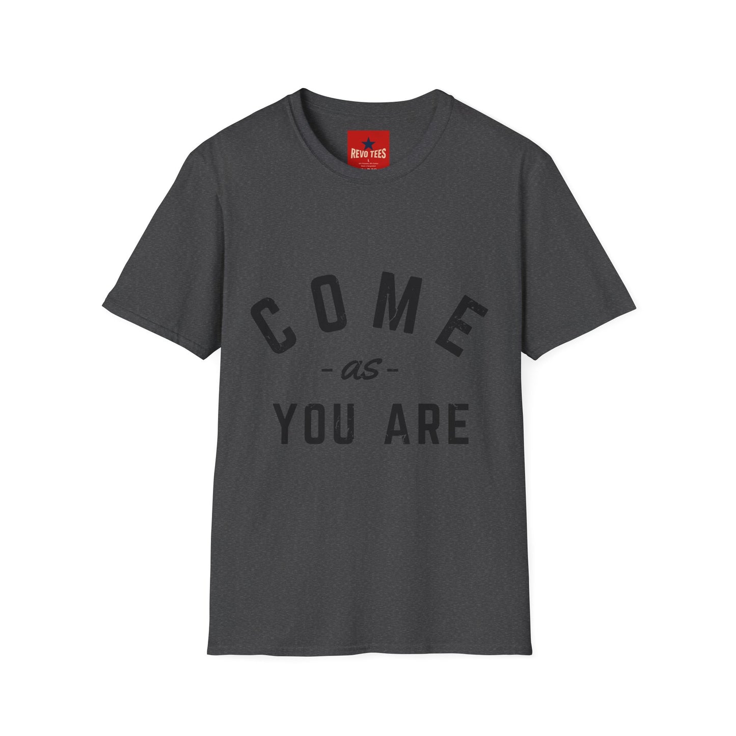 Come As You Are T-Shirt — Casual Vintage Lettering Tee