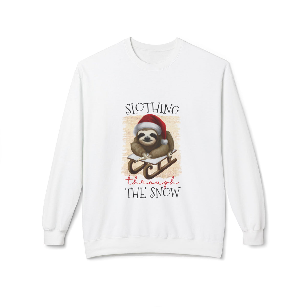 Slothing Through the Snow Crewneck Sweatshirt