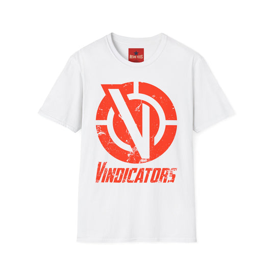Vindicators Logo T‑Shirt — Distressed Retro Graphic Tee