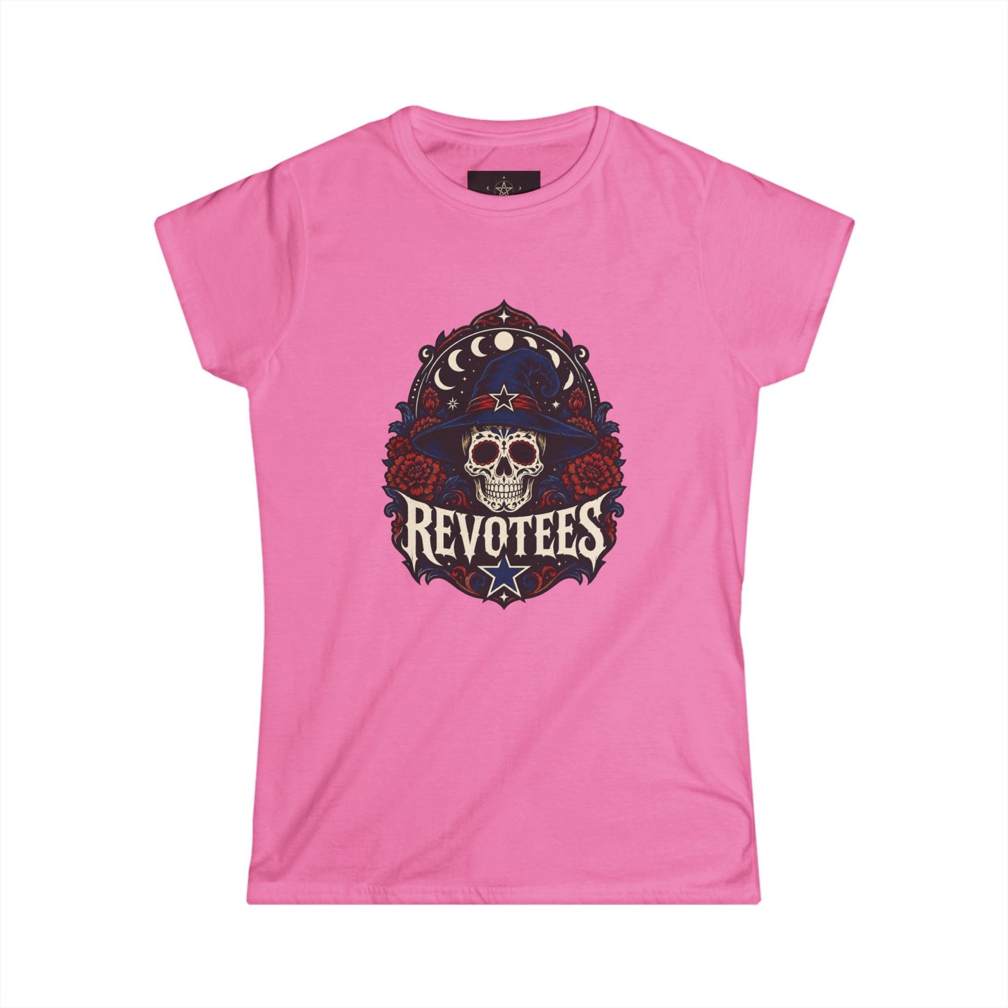 Revotees Skull Tee — Women's Gothic Americana Graphic T‑Shirt