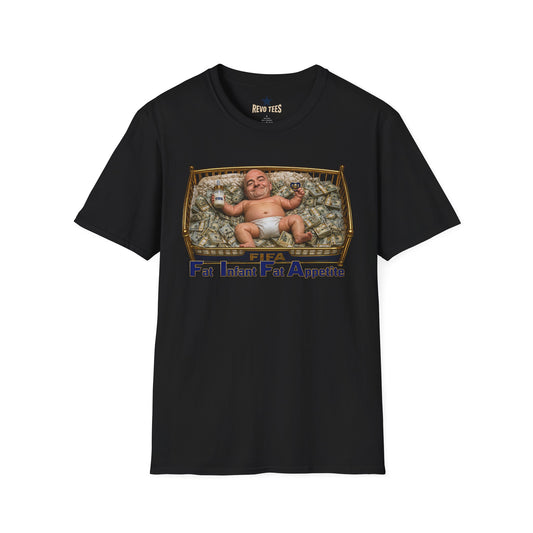 REVOTEES Fat Infant Fat Appetite Graphic T-Shirt — Satirical Tee