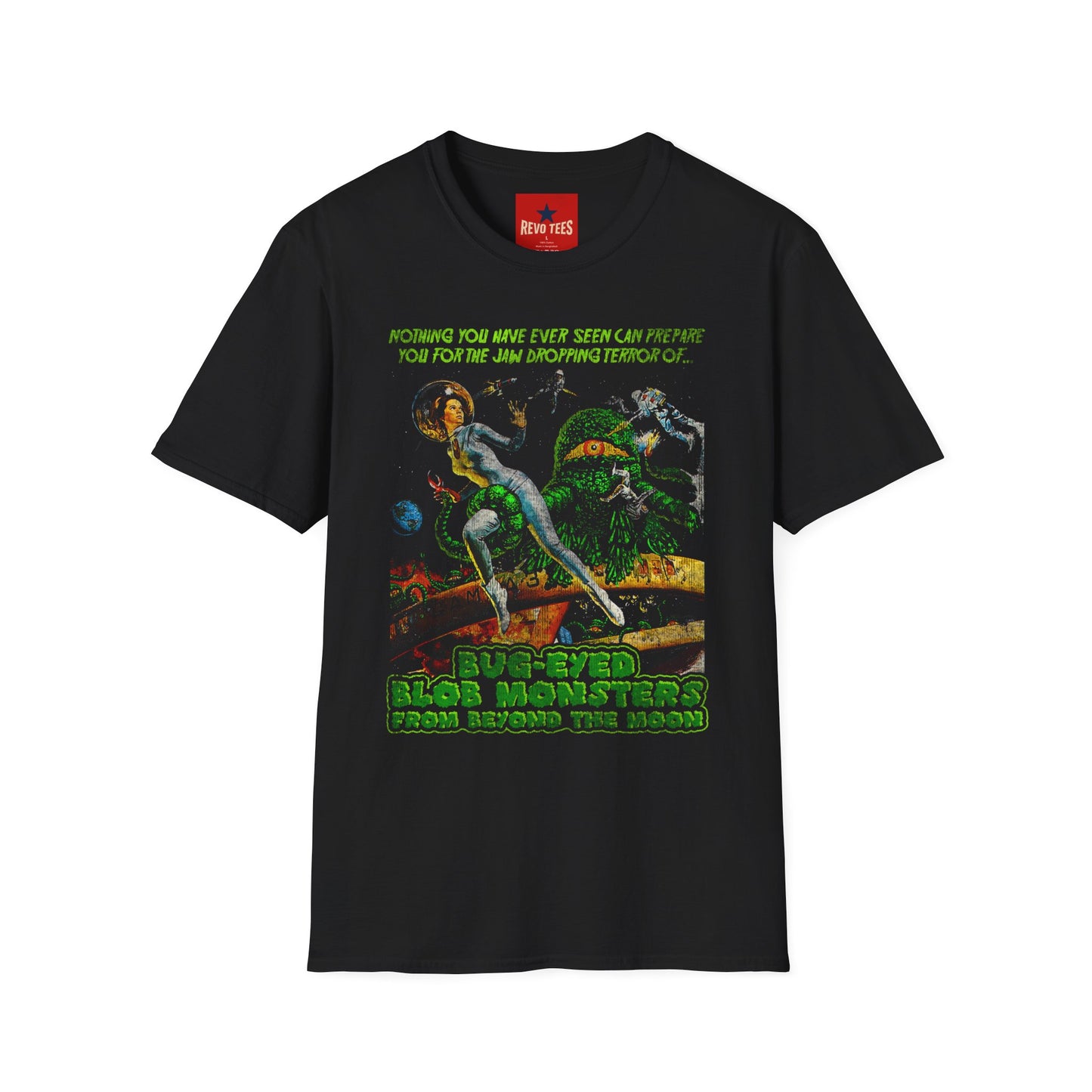 Horror Sci‑Fi Graphic T‑Shirt — 'Nothing You Have Ever Seen Can Prepare You' Retro Alien Poster Tee