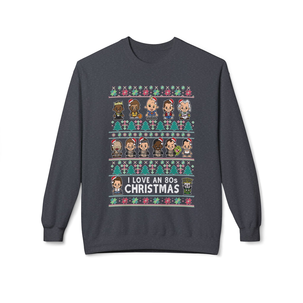 Holiday Character  — Cute Chibi Characters Ugly Crewneck Sweater Design