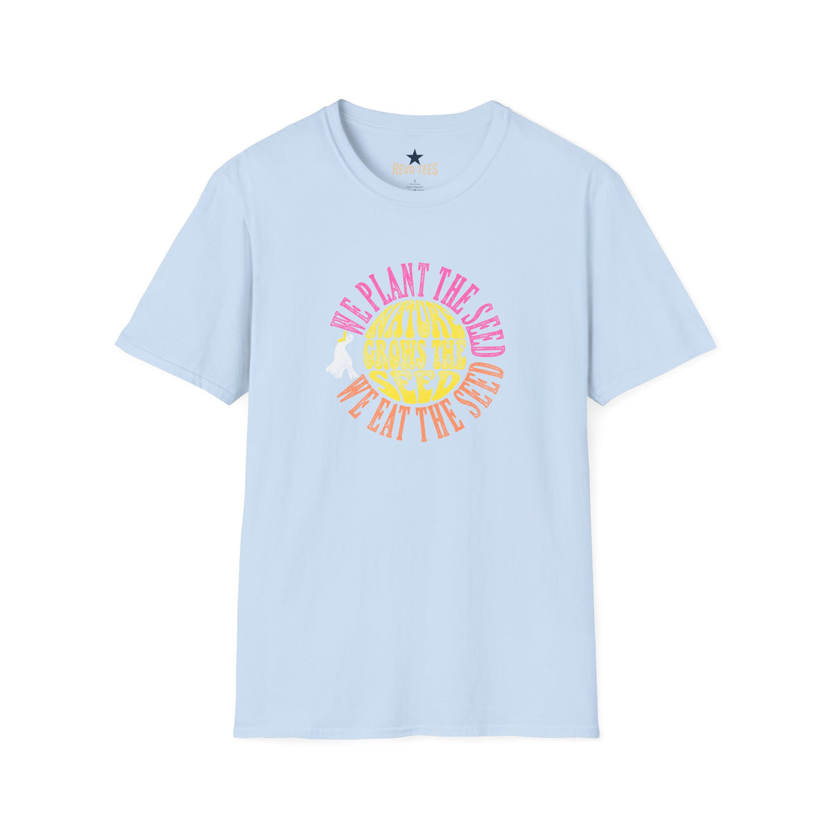 Revotees Here Comes the Sun Lyrics Unisex Softstyle T-Shirt - alternate view 2