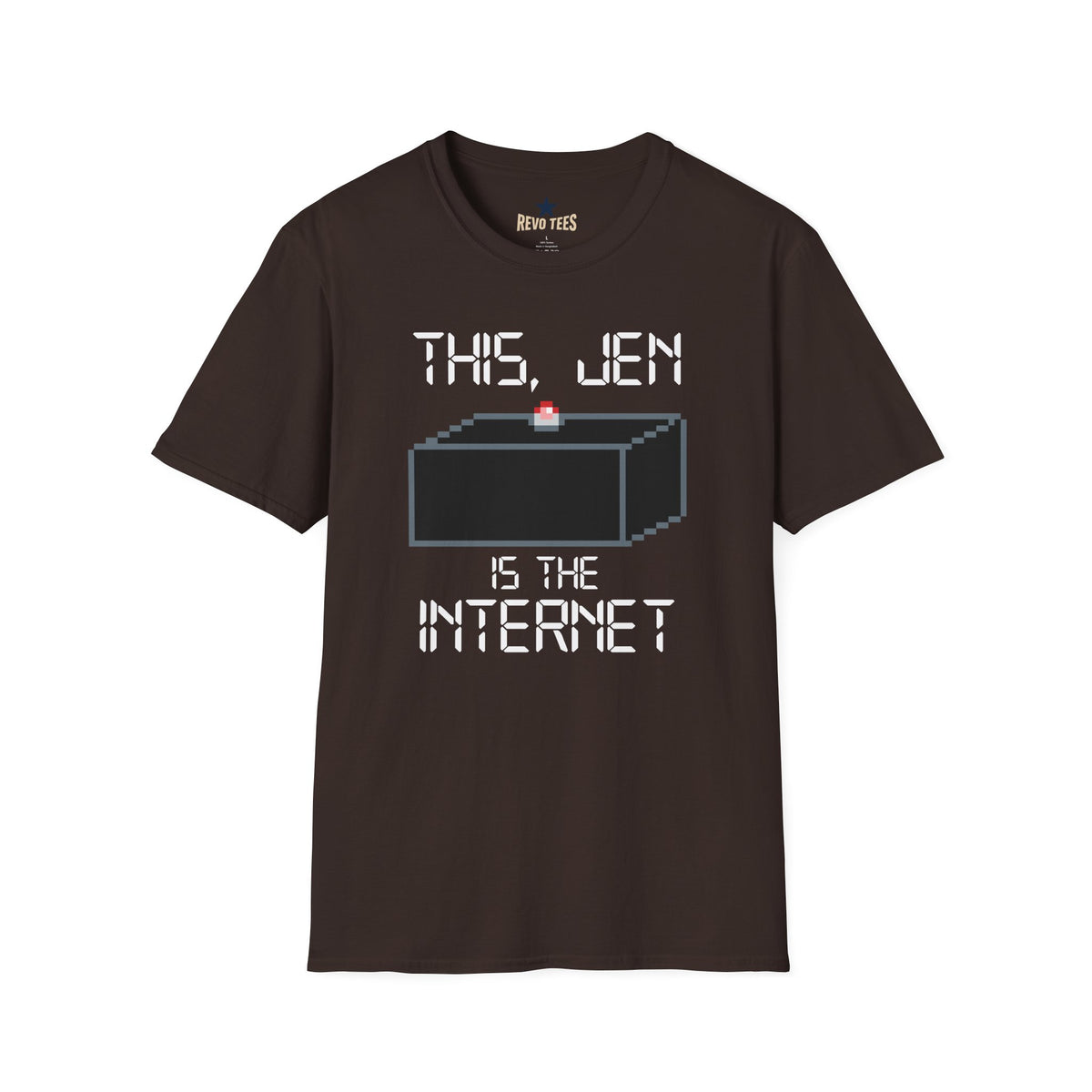 Revotees This Jen Is the Internet Retro Pixel T-Shirt - alternate view 3