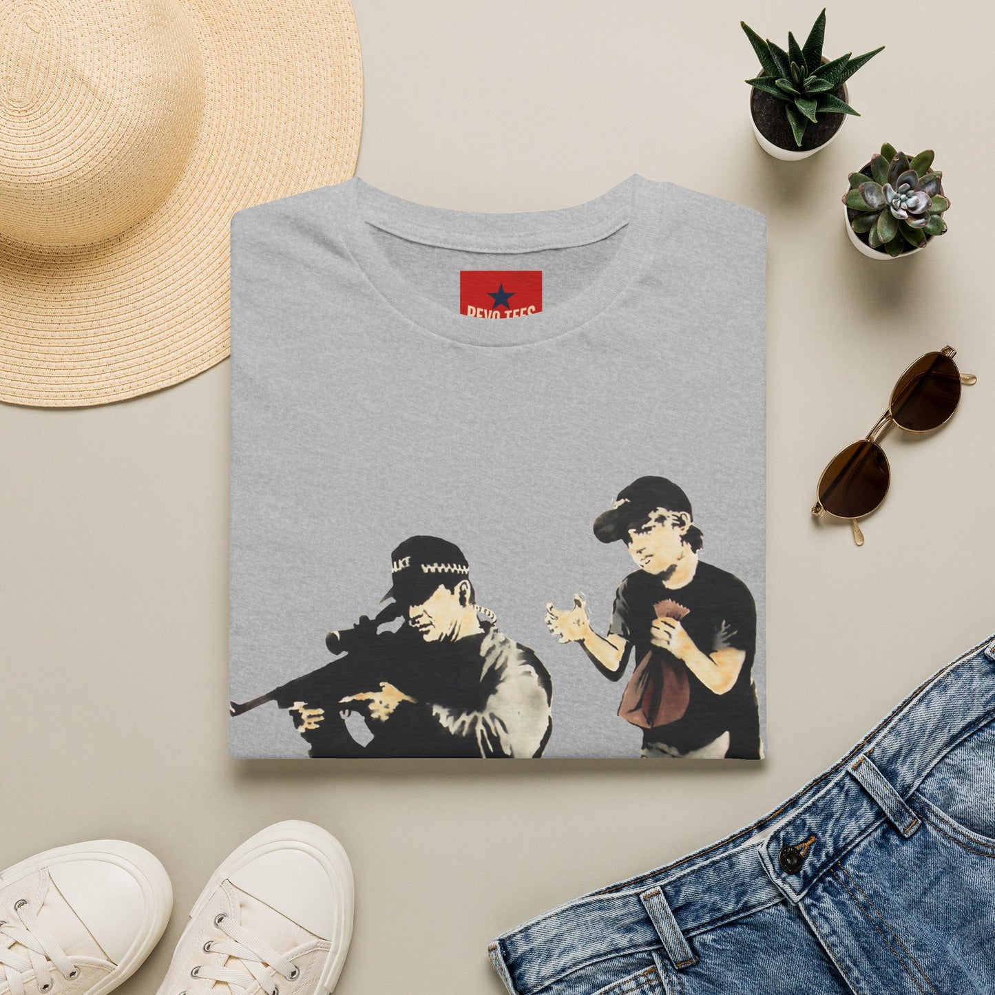 Banksy Sniper Graphic T-Shirt