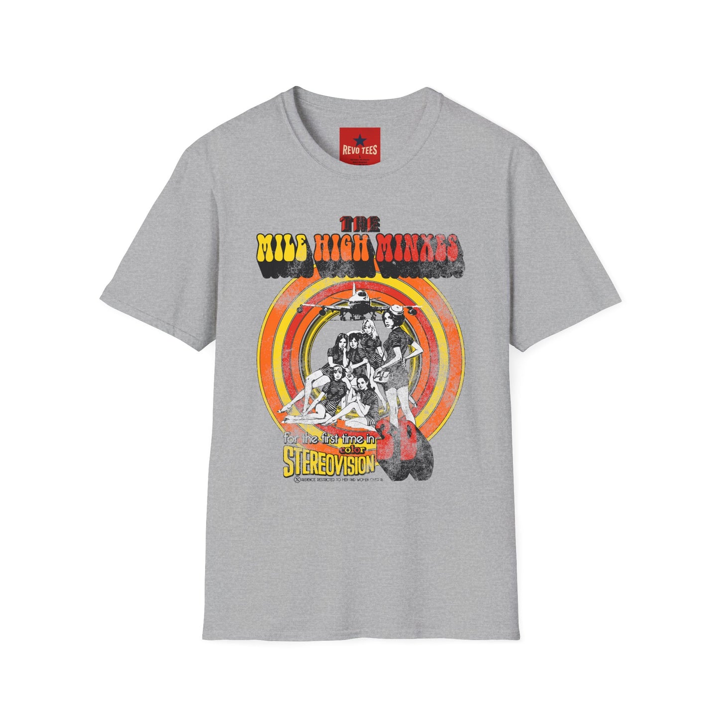 The Mile High Minxes Retro Band Tee — Vintage 70s Psychedelic Concert T-Shirt