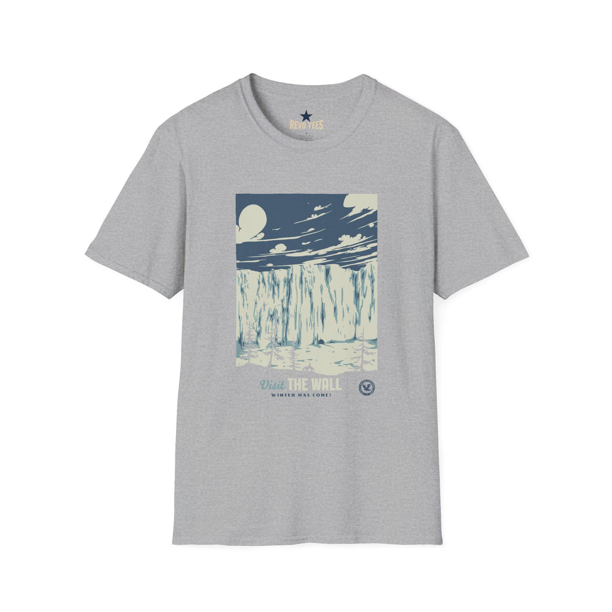 Revotees Visit the Wall Lord of the Rings Unisex Softstyle T-Shirt - alternate view 4