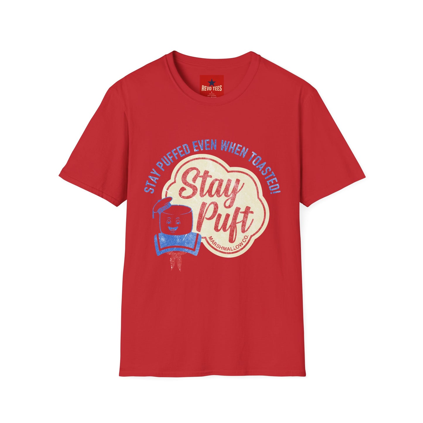 Stay Puft Retro Graphic T-Shirt — "Stay Puffed Even When Toasted"