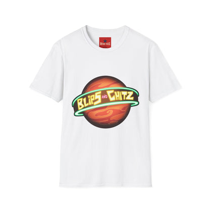 Blips and Chitz Retro Sci‑Fi T-Shirt — Planet Logo Tee