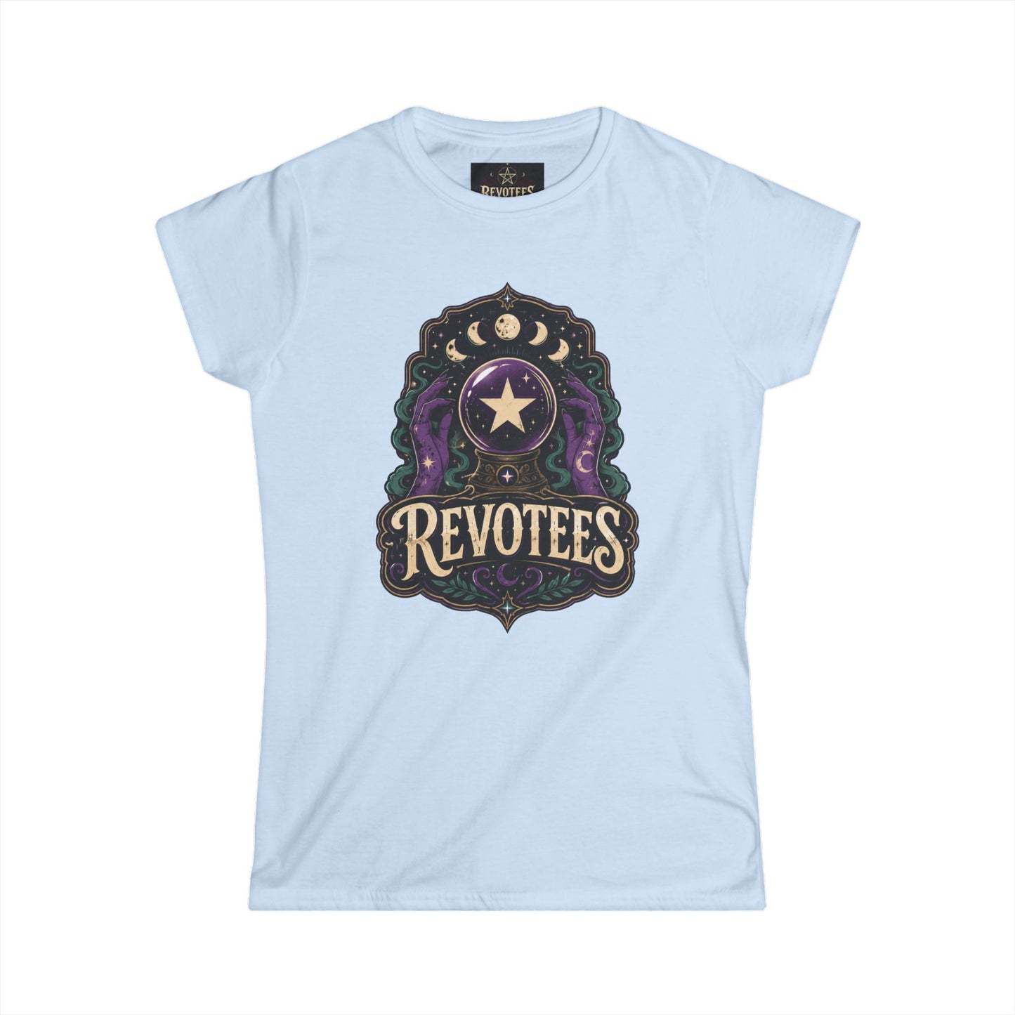 Revotees Mystic Star Women's Tee — Celestial Astrology Graphic Shirt