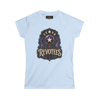 Revotees Mystic Star Women's Tee — Celestial Astrology Graphic Shirt