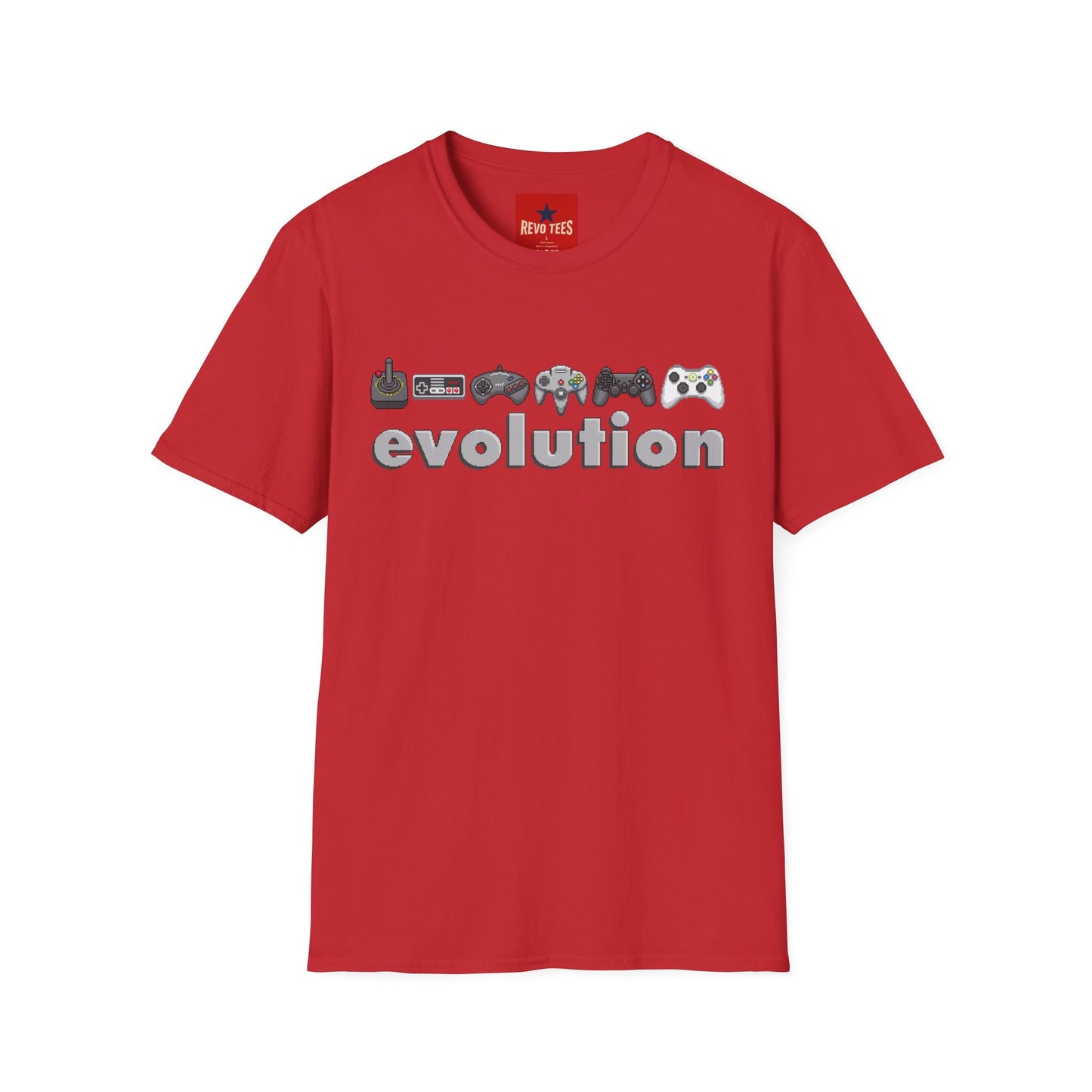 Video Game Controller Evolution T-Shirt — Retro to Modern Gamer Tee