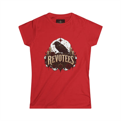 Revotees Crow Graphic Tee — Women's Vintage Raven T‑Shirt
