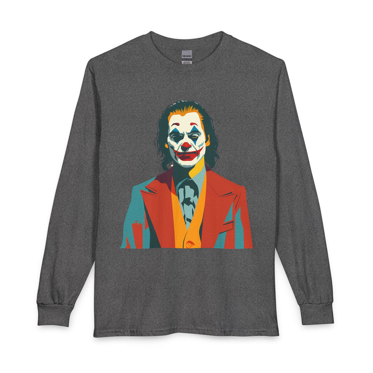 Pop Art The Joker Portrait Long Sleeve Tee