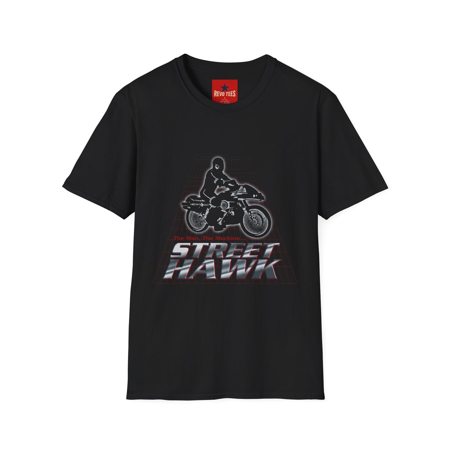 Street Hawk Motorcycle Tee — Retro Biker Graphic T‑Shirt