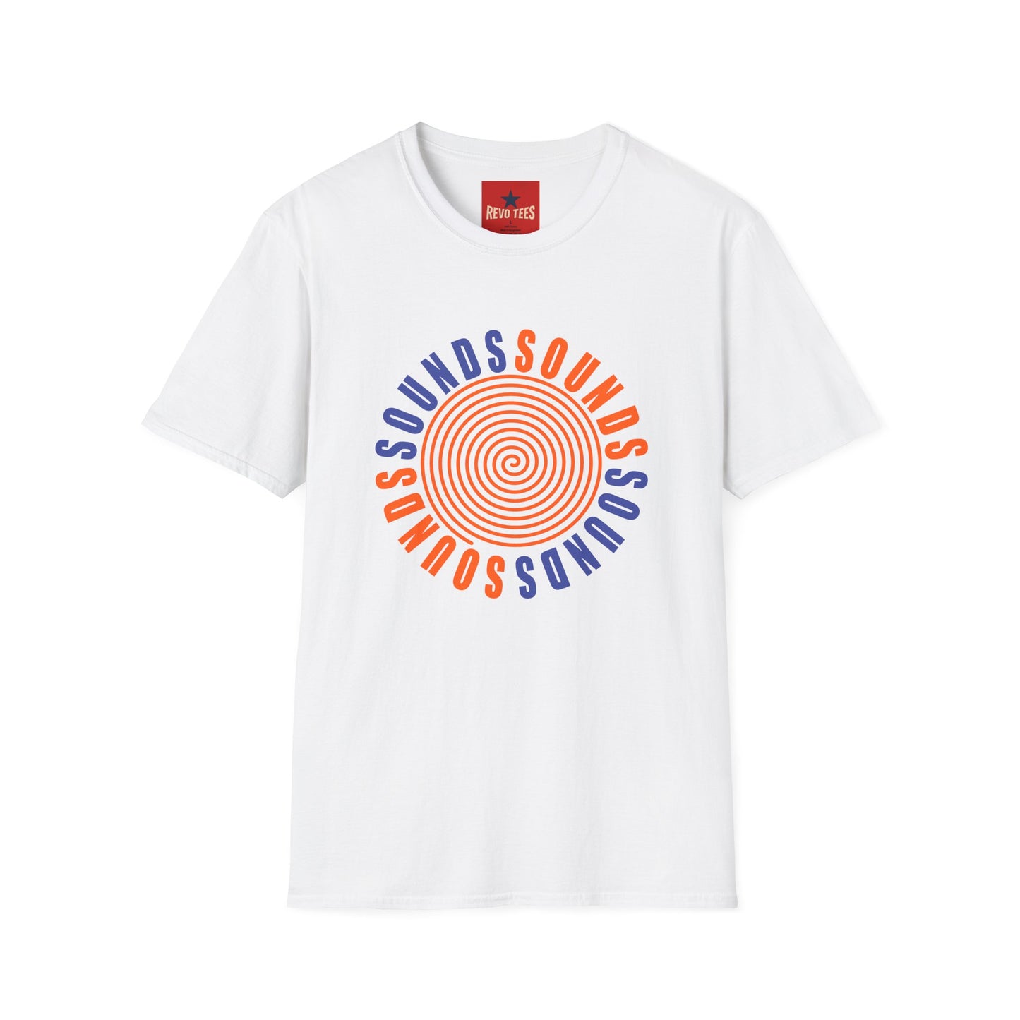Spiral 'SOUNDS' Graphic T-Shirt — Retro Psychedelic Music Tee