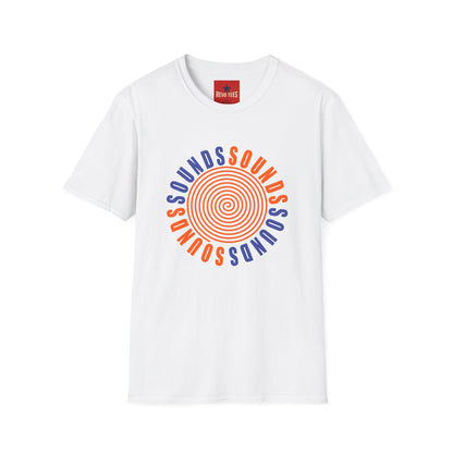 Spiral 'SOUNDS' Graphic T-Shirt — Retro Psychedelic Music Tee