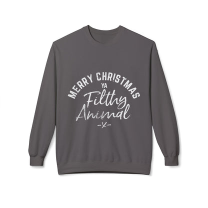 Merry Christmas Ya Filthy Animal Crewneck Sweatshirt