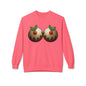Yule Tidings We'll Twin - Christmas Puddings Crewneck Sweater