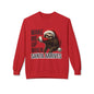 Sloth Santa Sweatshirt — "Wake Me Up When Santa Arrives" Holiday Crewneck