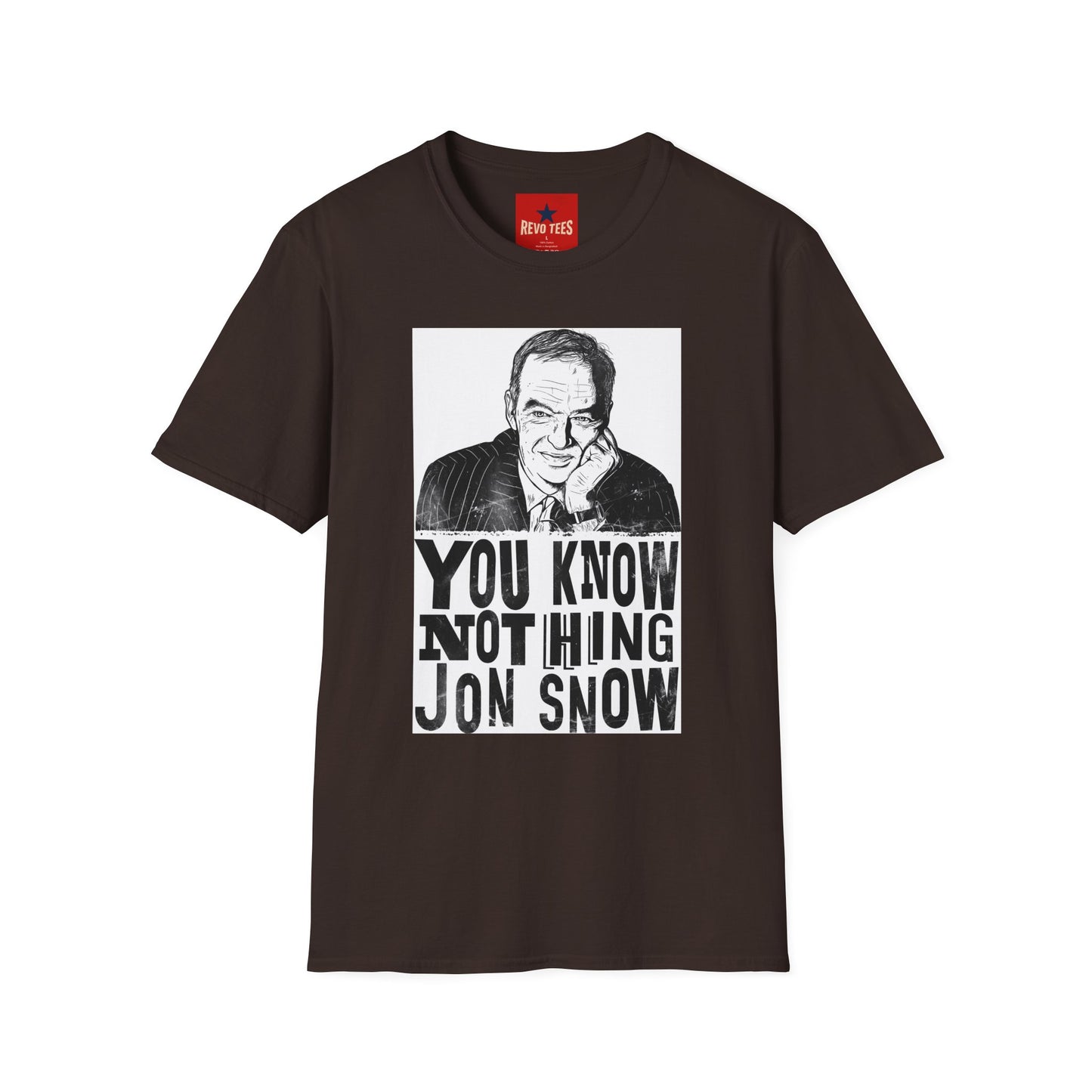 T-Shirt — "You Know Nothing Jon Snow" Graphic Tee (Sketch Portrait)