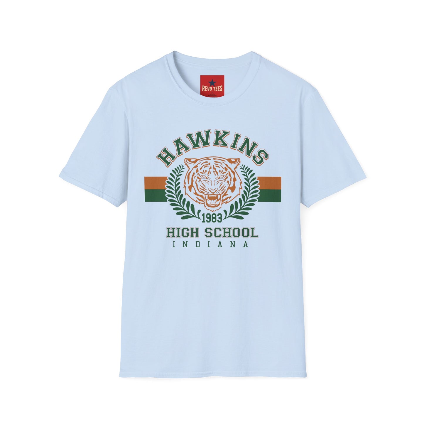Hawkins High School Tiger Tee — Vintage 1983 Crest T‑Shirt
