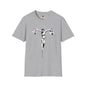 Revotees Banksy Crucifixion Balance Stenciled Jesus Holding Gift Bags Graphic T-Shirt - alternate view 3