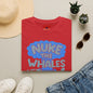 T-Shirt — 'Nuke the Whales' Satirical Graphic Tee (Funny Retro Ocean Design)