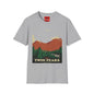 Twin Peaks Mountain T-Shirt — Retro Forest Adventure Tee