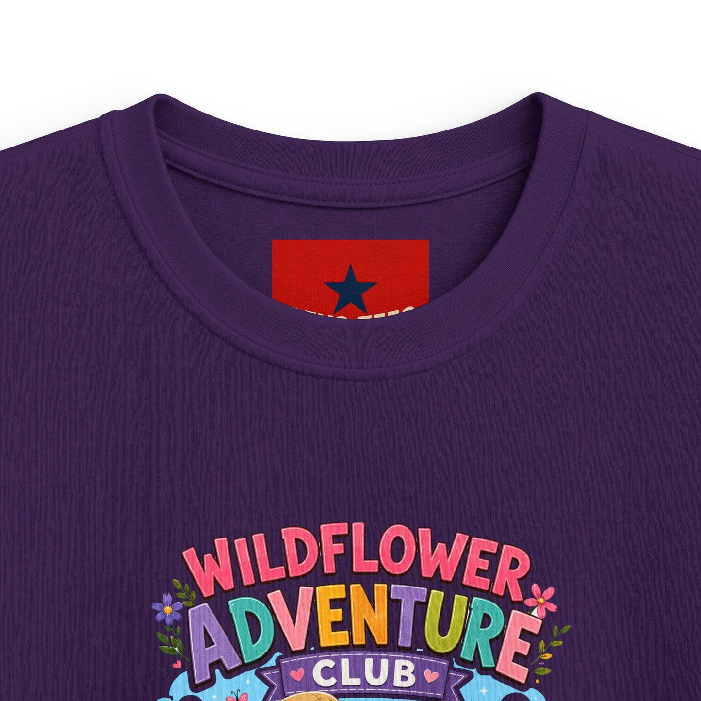 Kids Tee — "Wildflower Adventure Club" Cute Forest Animals Graphic